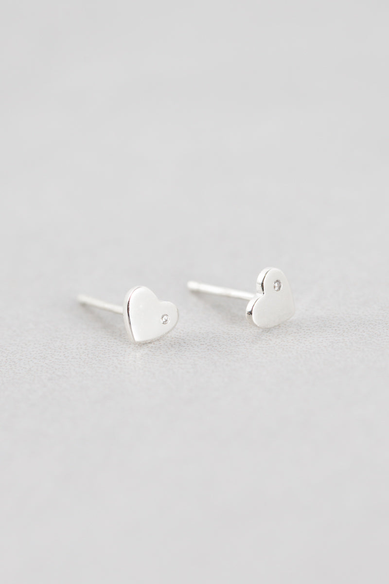Hearts Desire Stud Earrings (sterl.)