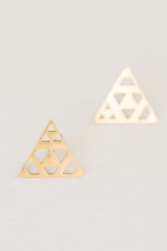 Aesop Triangle Earrings | Gold (14K)