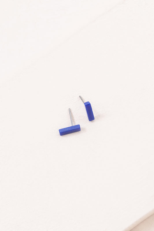 Porsha Dash Stud Earrings | Blue