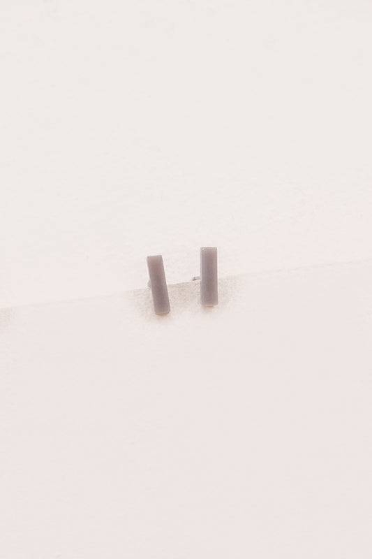 Porsha Dash Stud Earrings | Gray