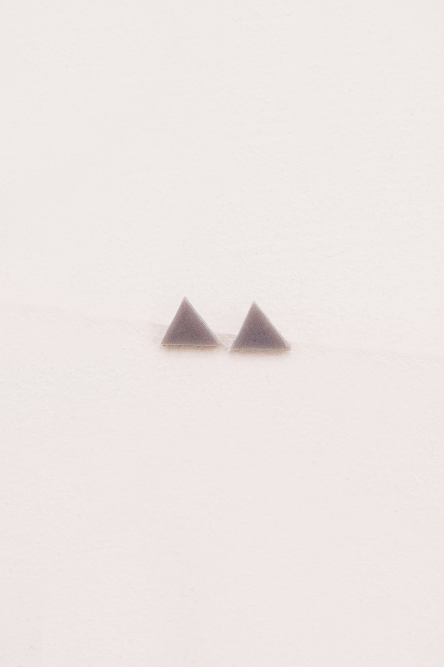 Porsha Triangle Stud Earrings | Gray
