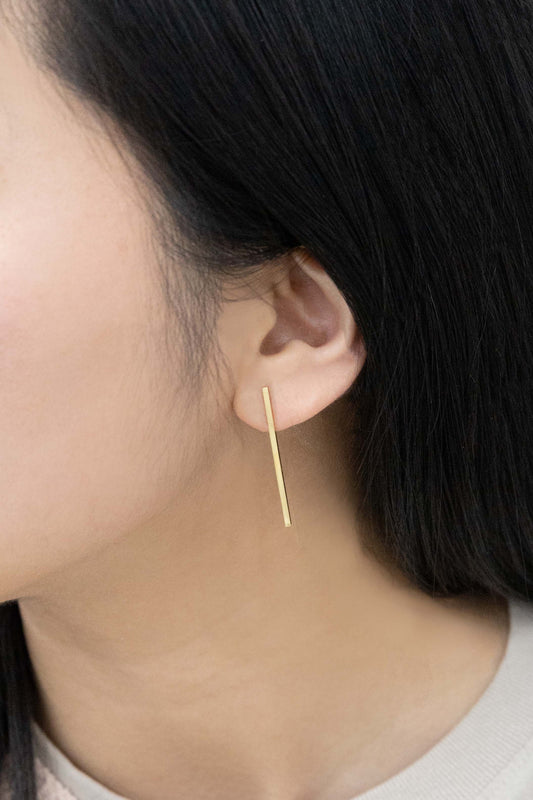 Boss Status Bar Earrings (14K)