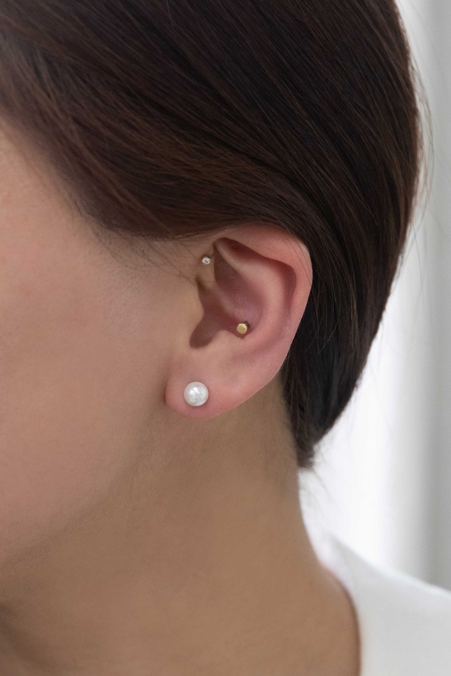 Flawless Pearl Stud Earrings | Small (14K)