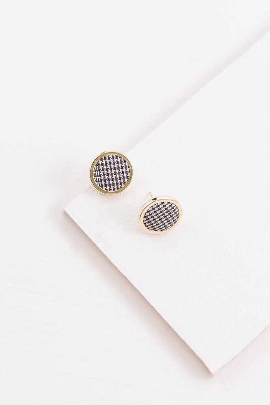 Old School Earrings (14K) | Pure Houndstooth