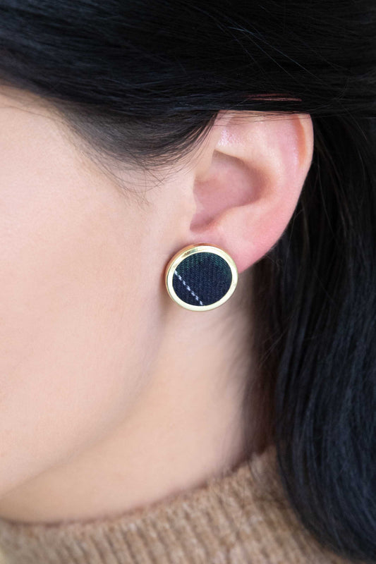 Old School Earrings (14K) | Plaid