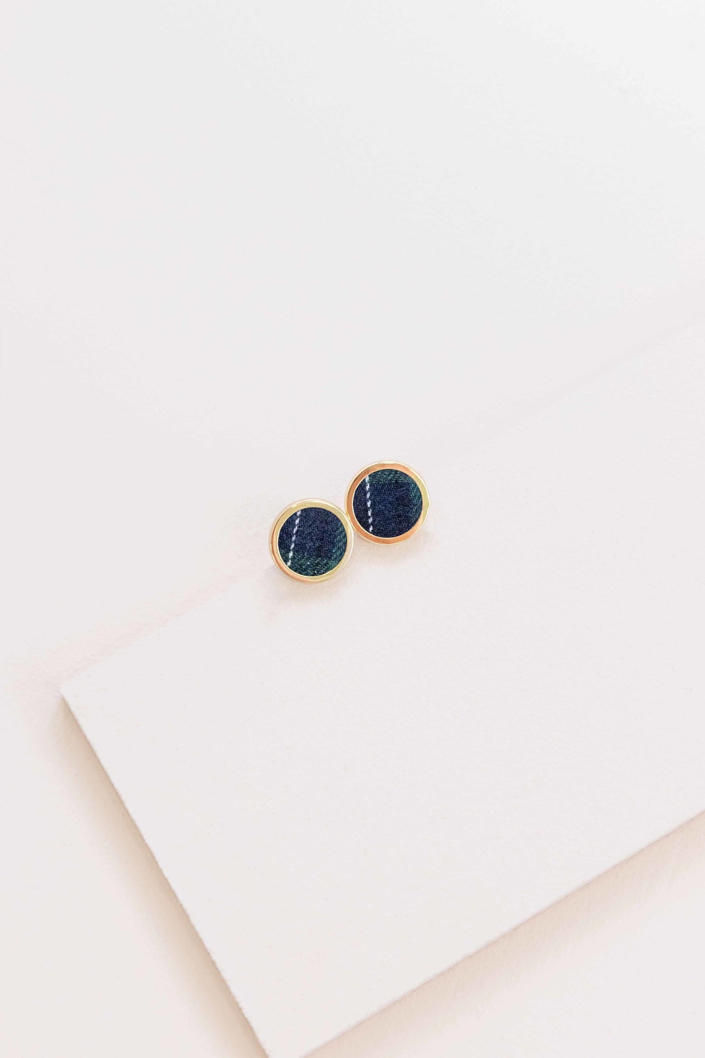 Old School Earrings (14K) | Plaid