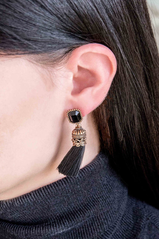 Aubade Black Drop Earrings
