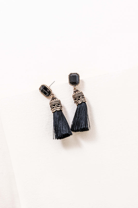 Aubade Black Drop Earrings