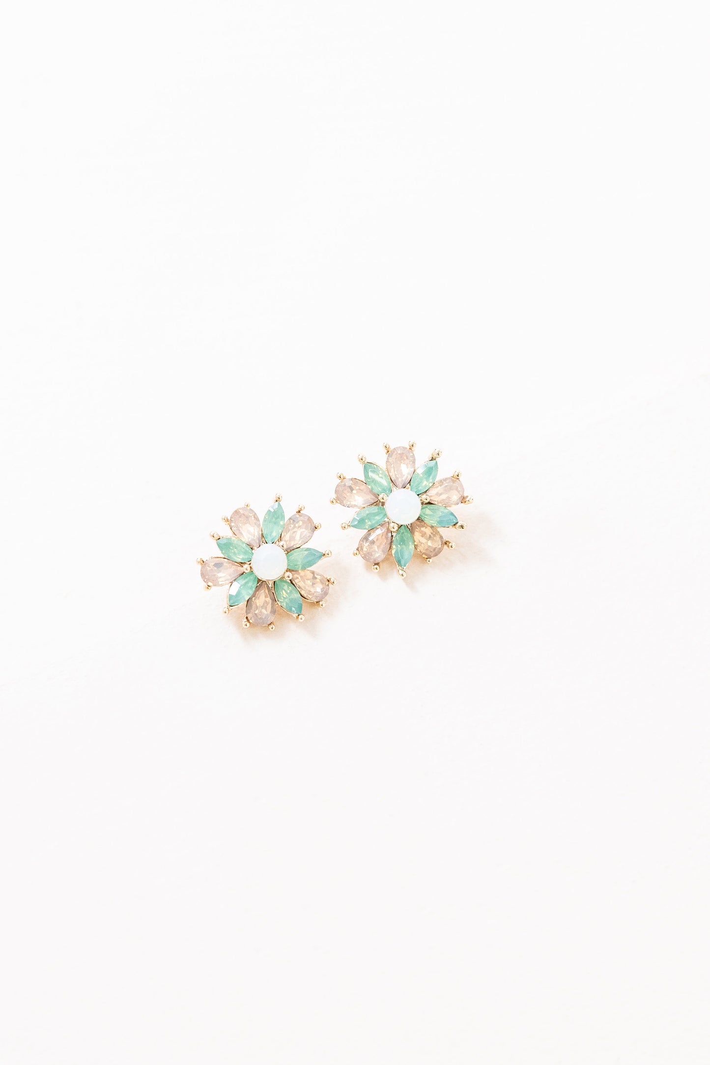 Amaryllis Green Stud Earrings