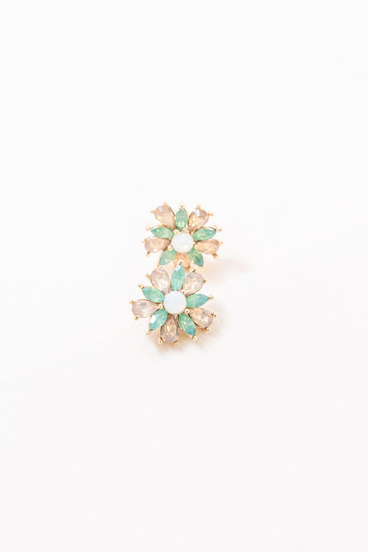 Amaryllis Green Stud Earrings