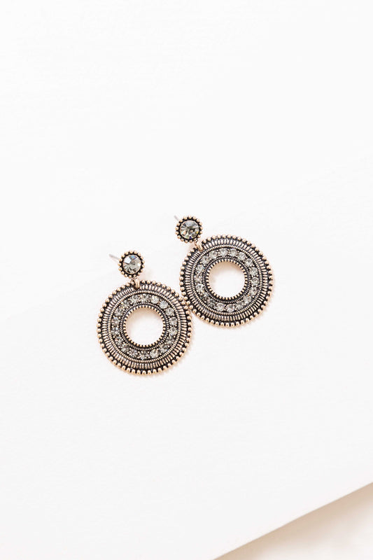 Chariot Stud Drop Earrings