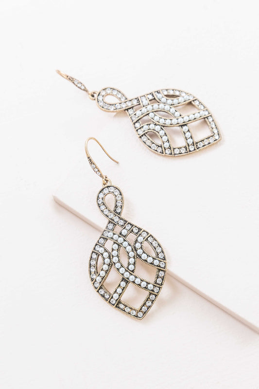 Pearl Weave Golden Earrings