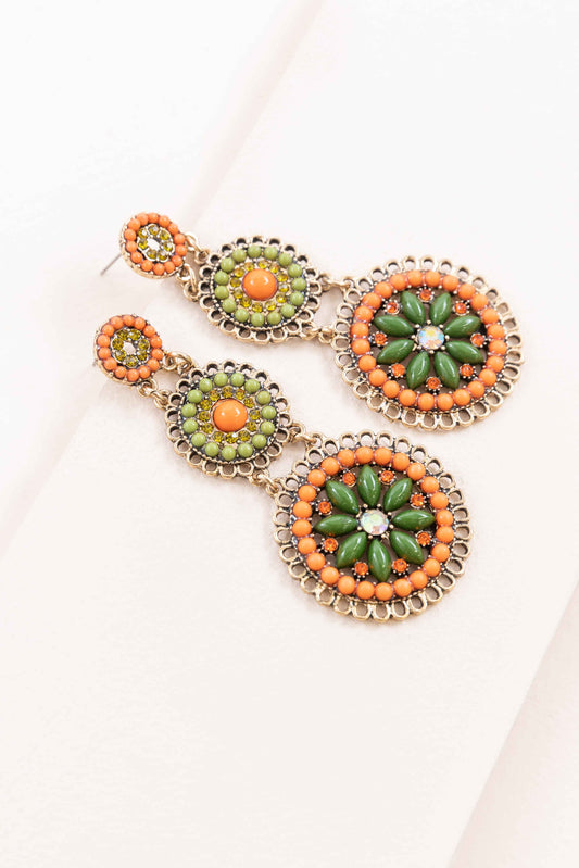 Parissa Dangle Earrings | Orange