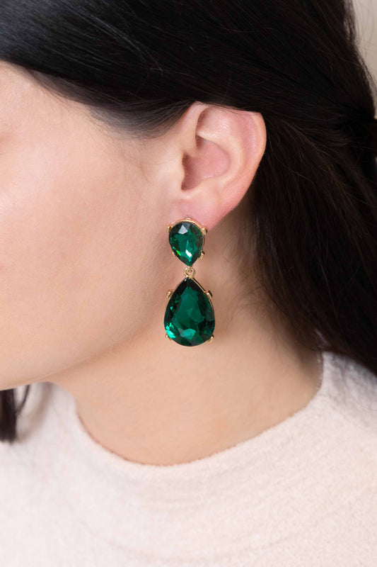 Briel Drop Earrings | Emerald