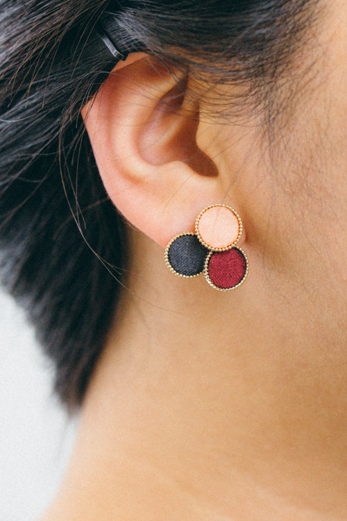 Velveteen Layered Earrings | Juliet