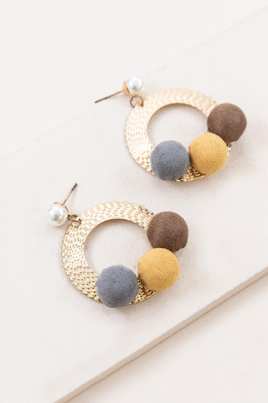 Tilo Dangle Earrings | Brown