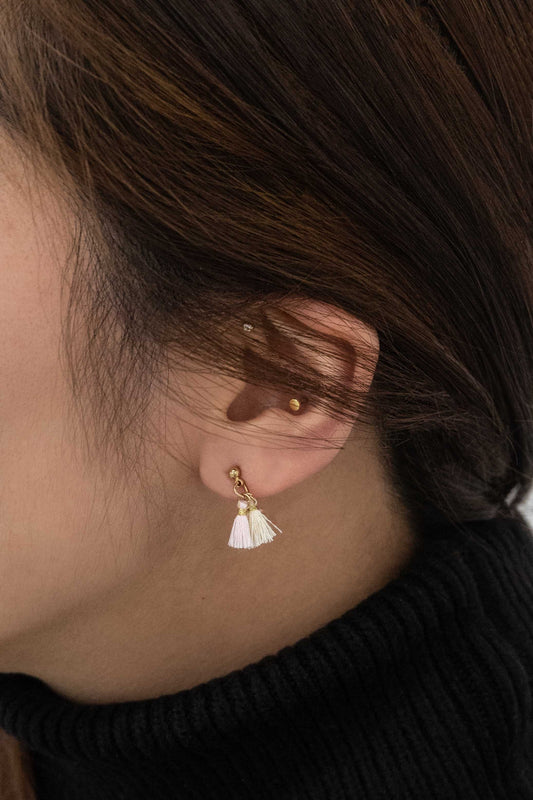 Ulani Tassel Earrings | Pink