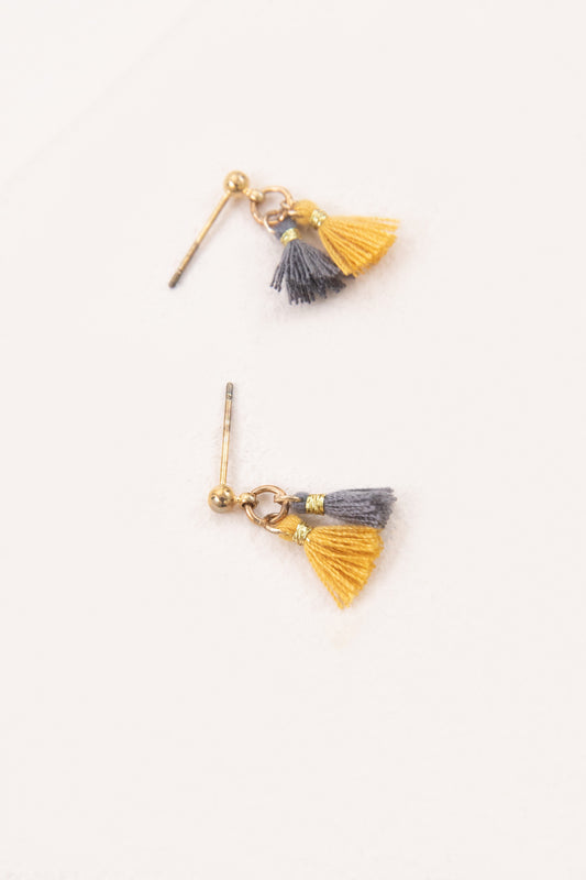Ulani Tassel Earrings | Mustard