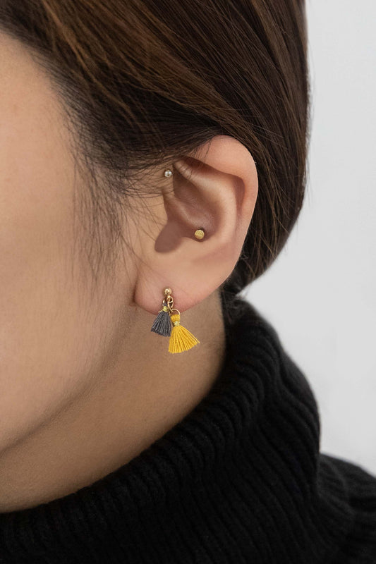 Ulani Tassel Earrings | Mustard