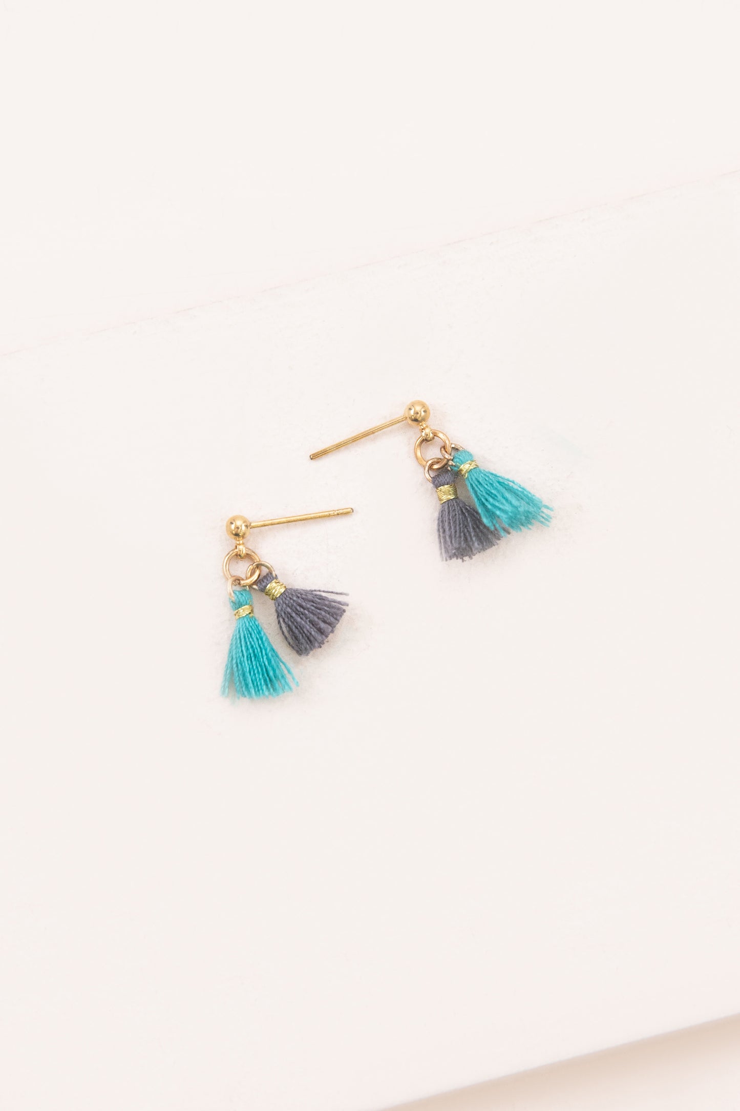 Ulani Tassel Earrings | Teal