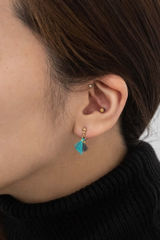 Ulani Tassel Earrings | Teal