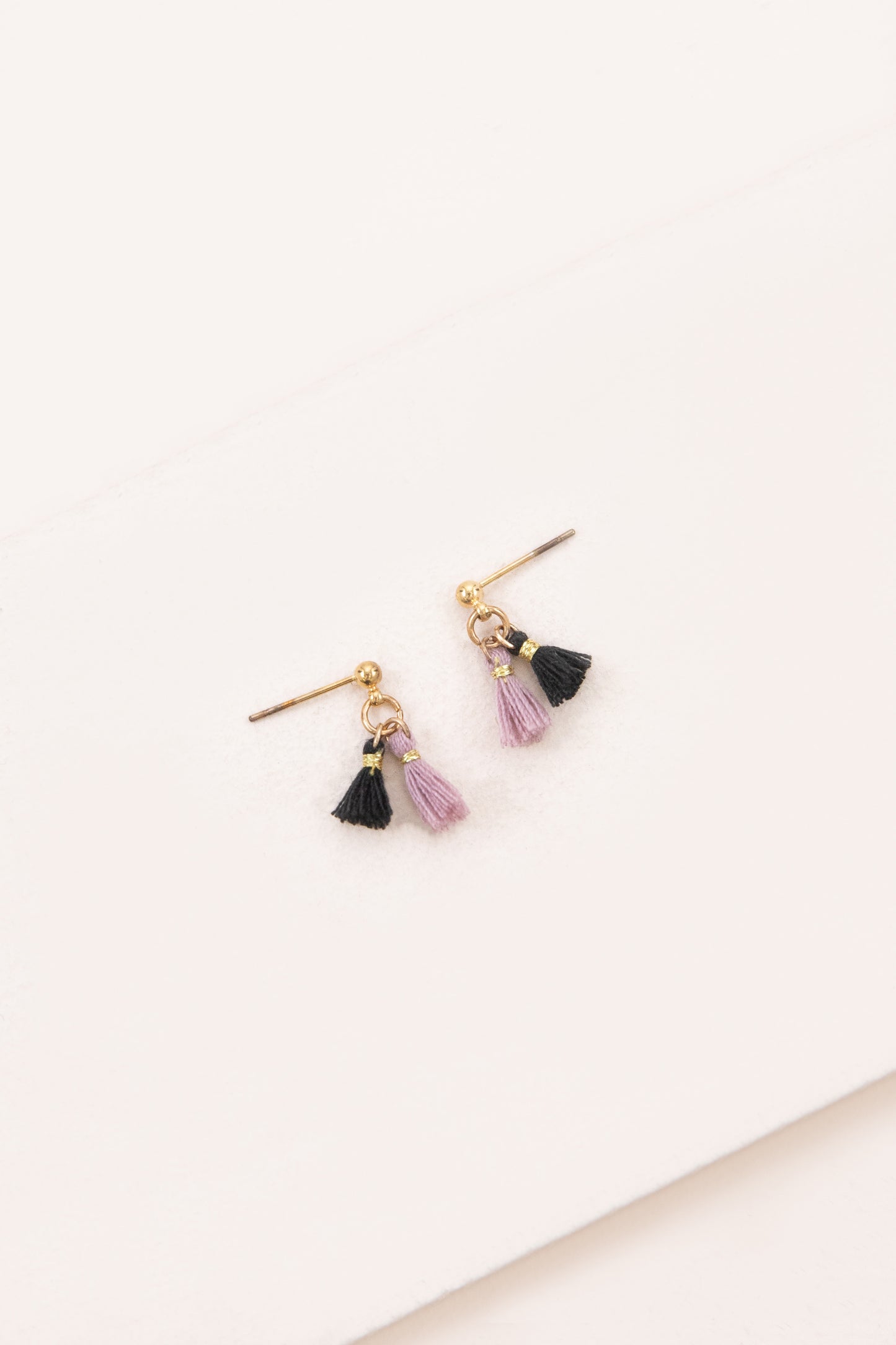 Ulani Tassel Earrings | Purple