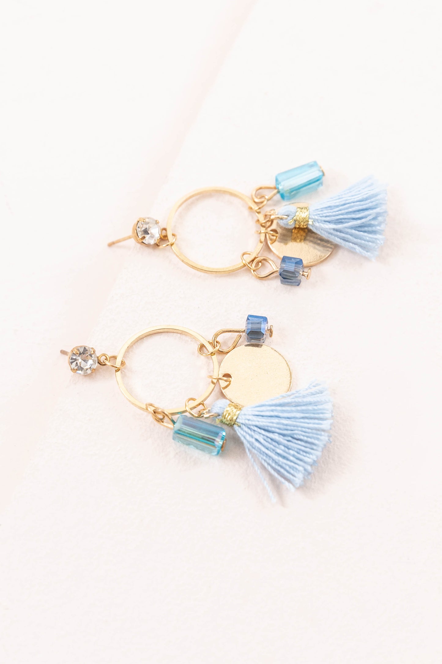 Charmed Tassel Earrings | Blue