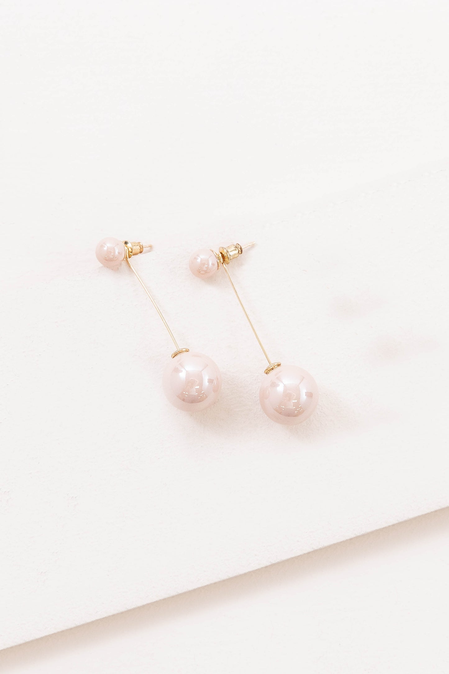 Winnie Ear Jacket Earrings | Peach