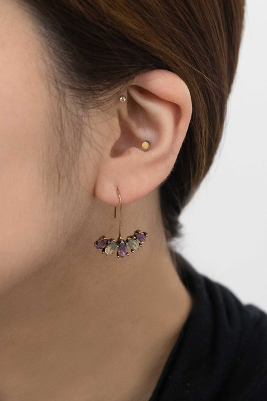 Serein Hook Earrings | Purple