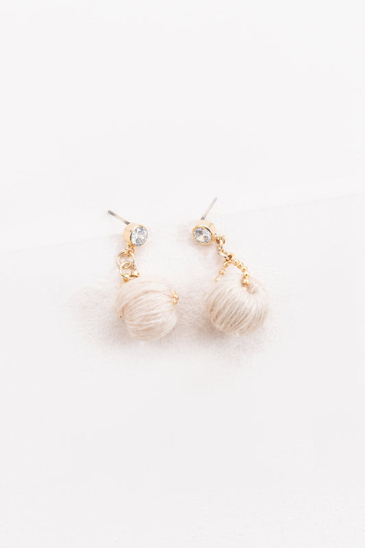 Fiesta Drop Earrings | Beige