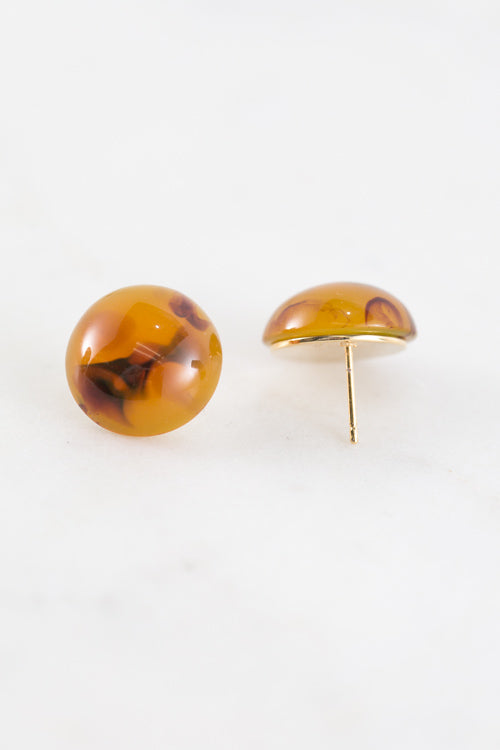 Helene Stud Earrings | Amber
