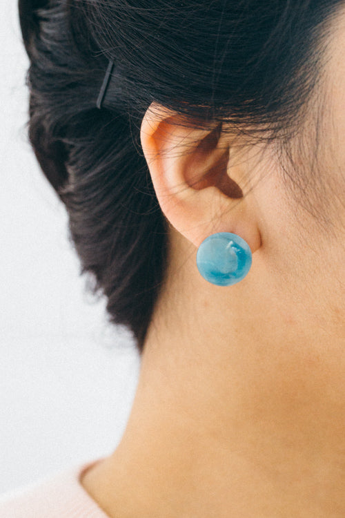 Helene Stud Earrings | Blue