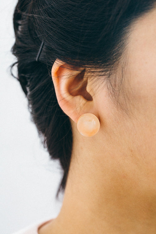 Helene Stud Earrings | Peach