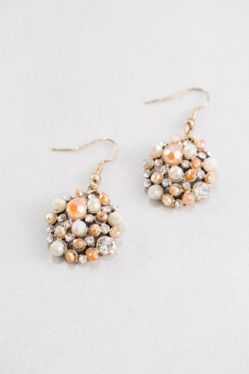 Mosaic Confetti Earrings | Tan