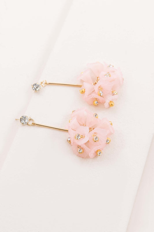 Snap Dragon Drop Earrings | Pink