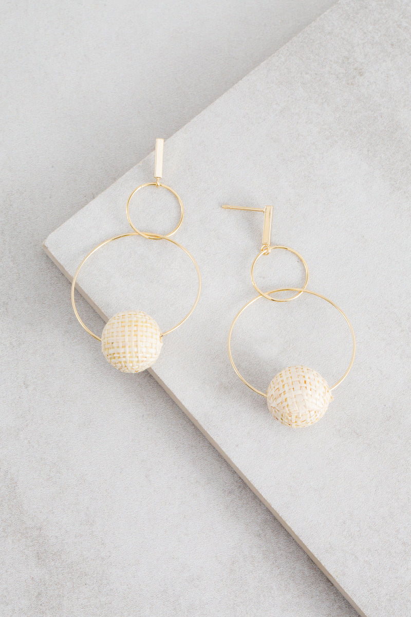Vintage Woven Dangle Earrings