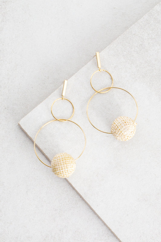 Vintage Woven Dangle Earrings
