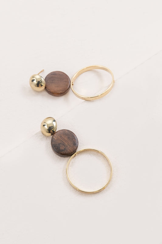 Hierarchy Wood Drop Earrings