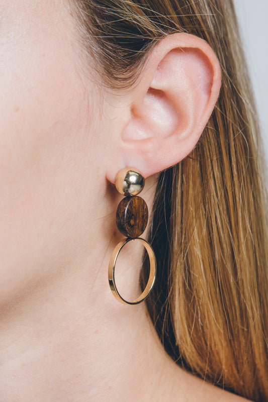 Hierarchy Wood Drop Earrings
