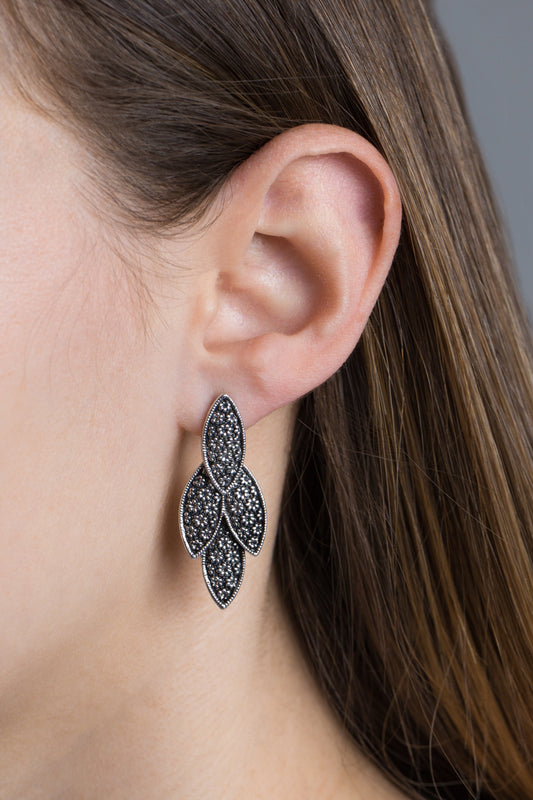 Petals of Flower Embossed Earrings