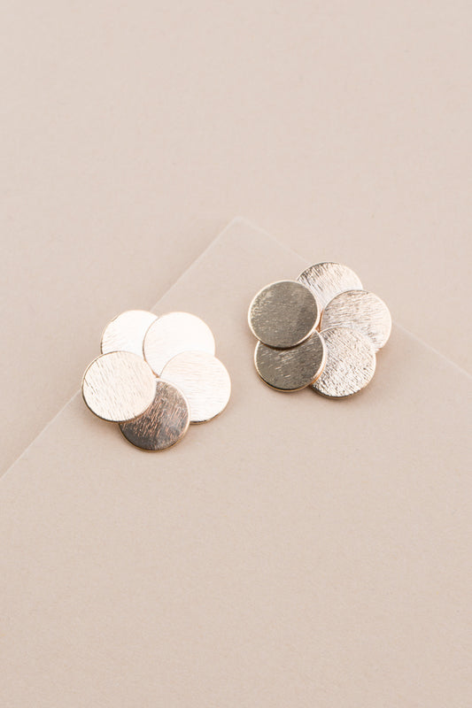 Round and Round Earrings | Gold