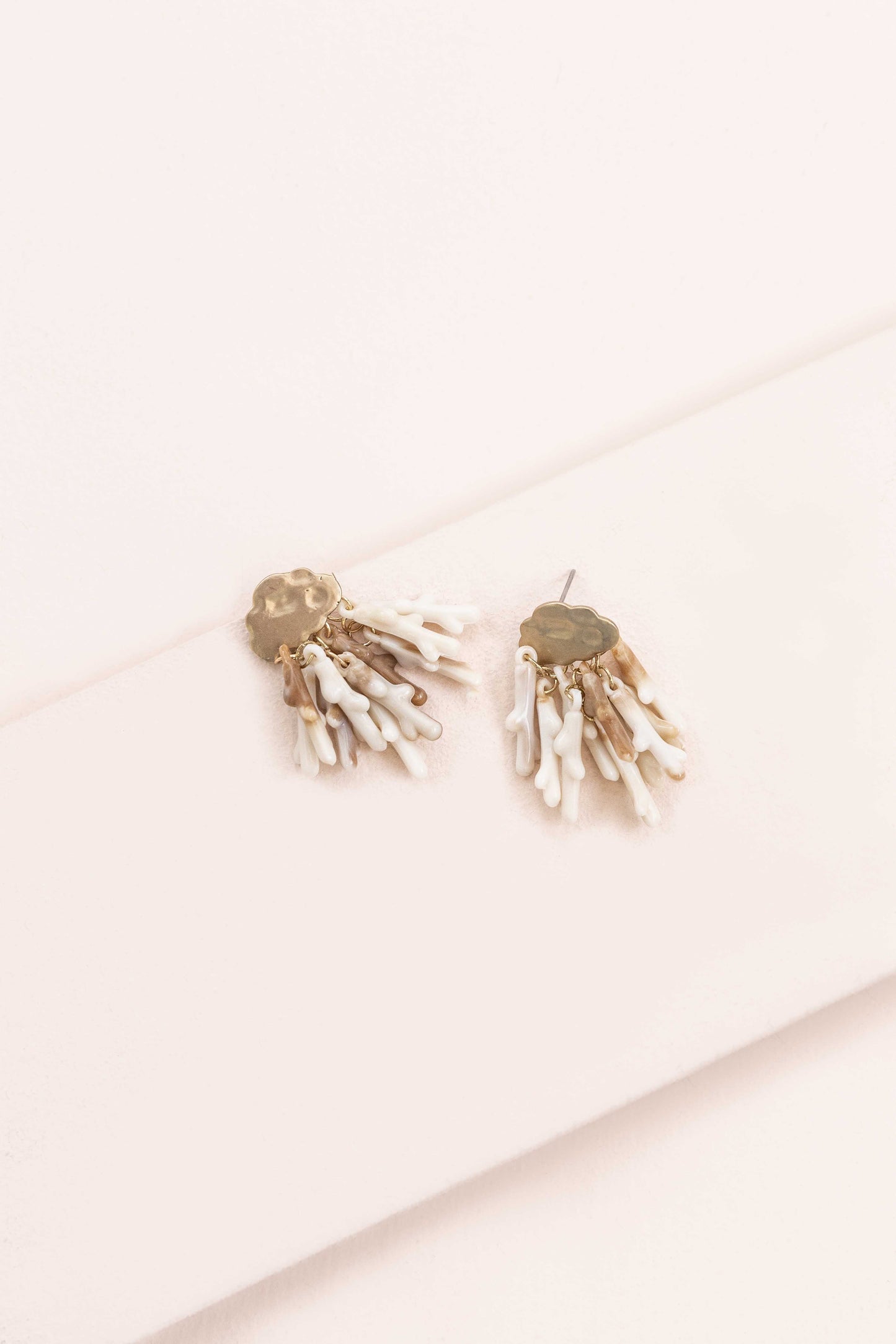 Golden Reef Dangle Earrings | Tan