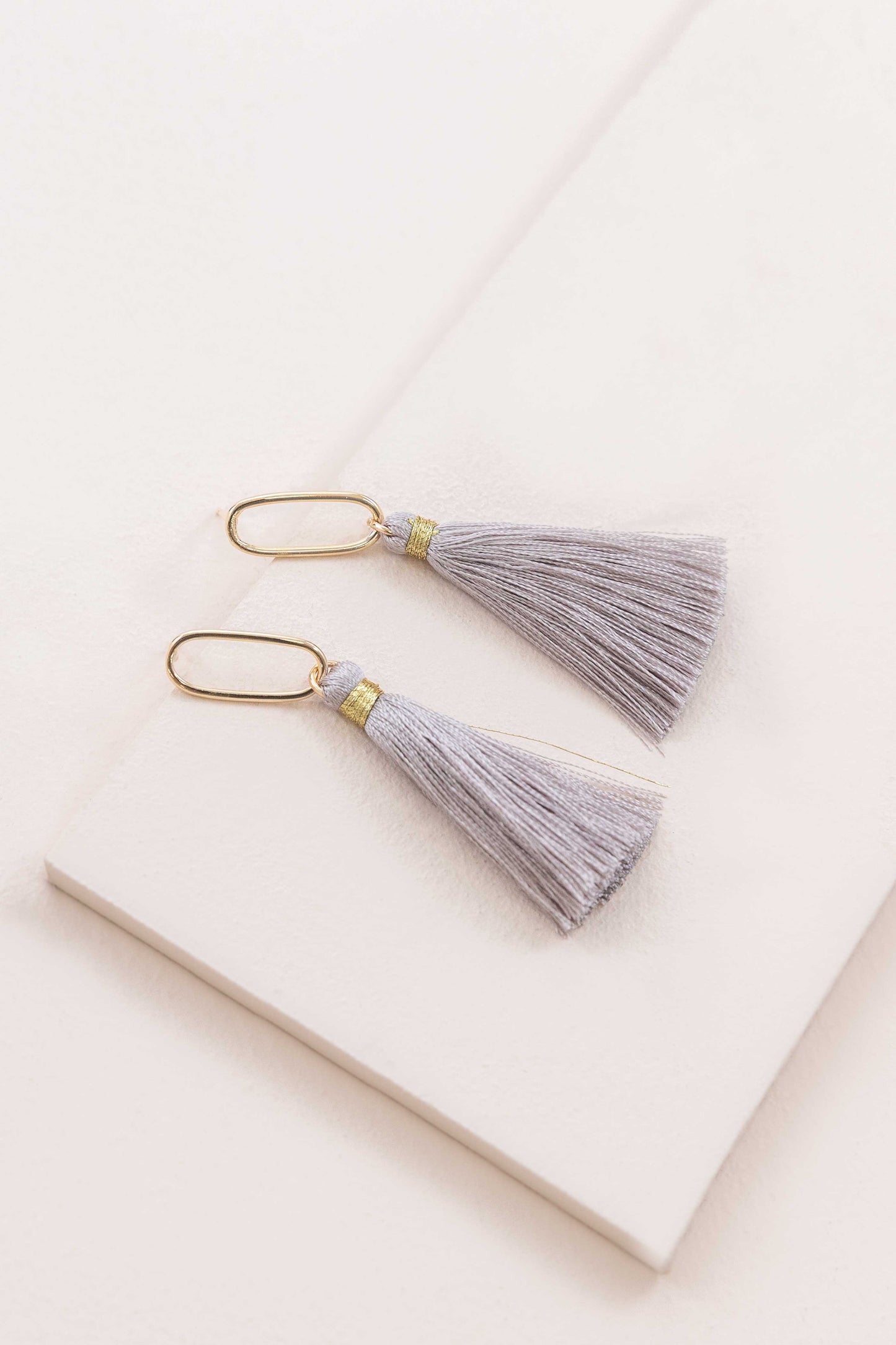 Dulaney Tassel Earrings | Taupe