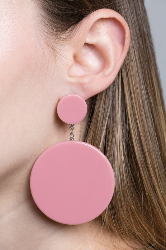 In The Groove Earrings | Pink