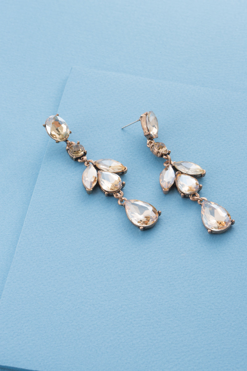 Esmerelda Dangle Earrings | Light Amber