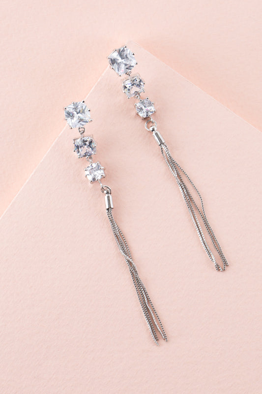 Bling Fling Earrings | Silver