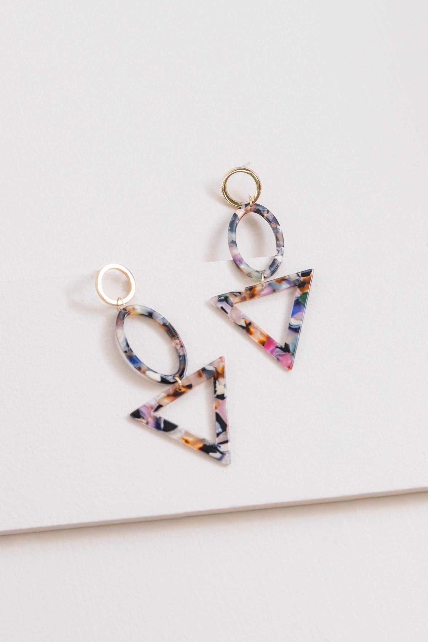 Anouk Geo Drop Earrings | Multi (14K)