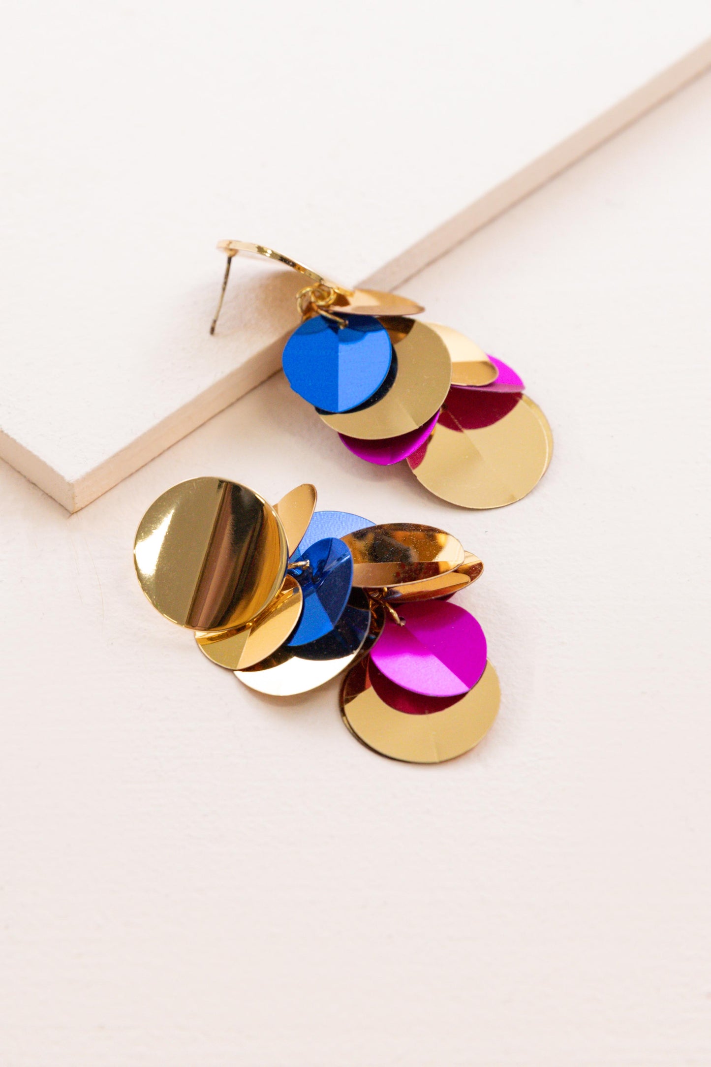 Ritzy Sequin Cluster Earrings