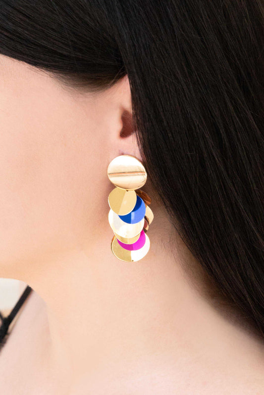 Ritzy Sequin Cluster Earrings