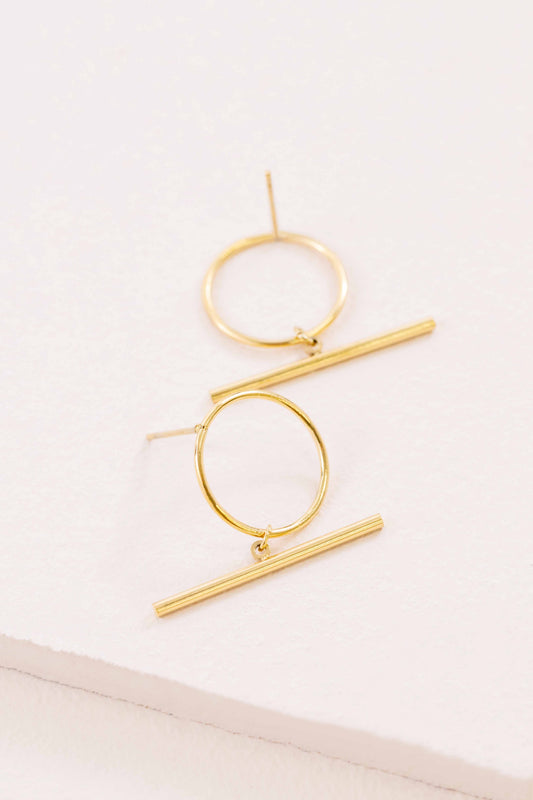 Bottom Line Earrings (14K)